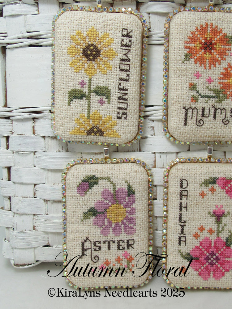 Autumn Floral Tiny Tags