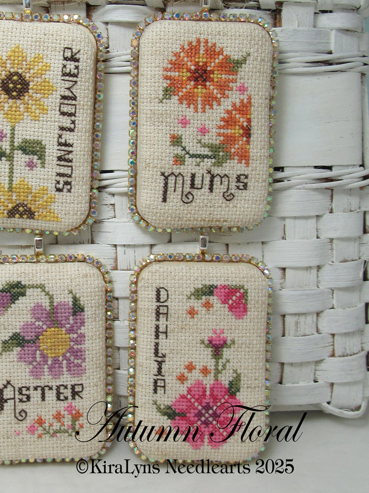 Autumn Floral Tiny Tags