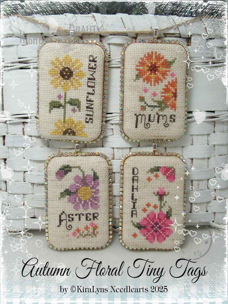 Autumn Floral Tiny Tags