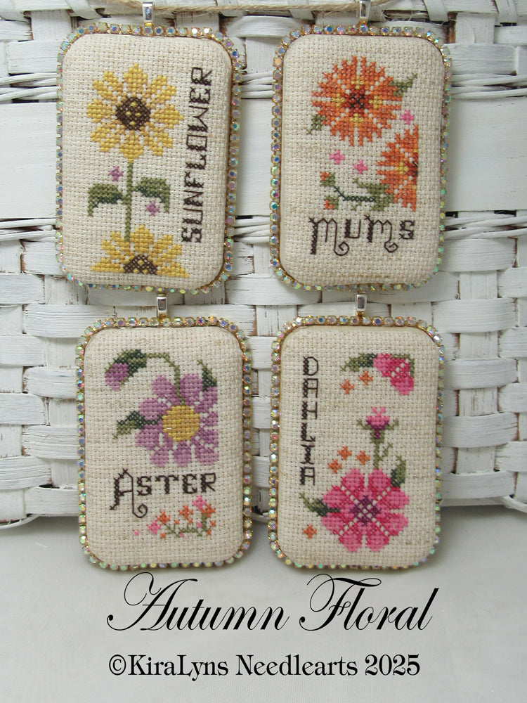 Autumn Floral Tiny Tags