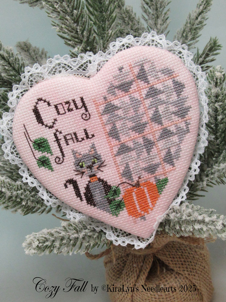 Cozy Fall Quilted Heart