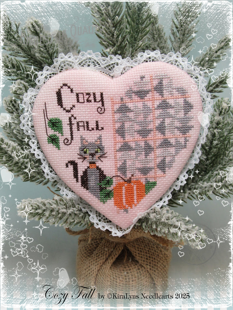 Cozy Fall Quilted Heart