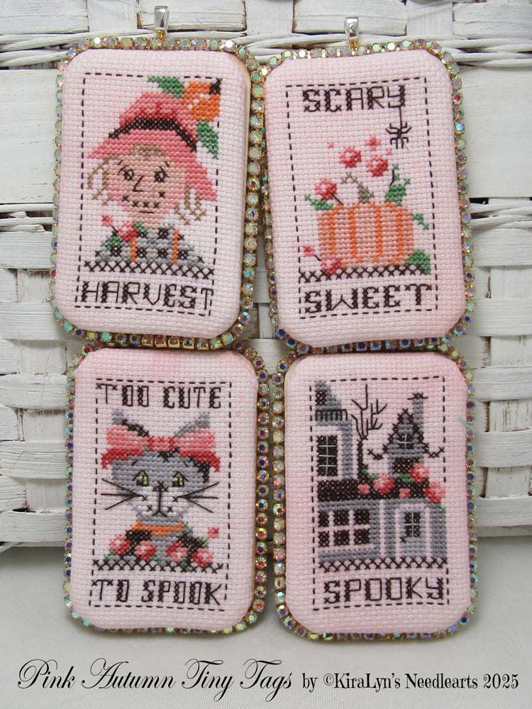 Pink Autumn Tiny Tags