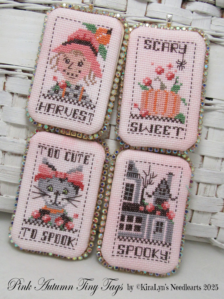 Pink Autumn Tiny Tags