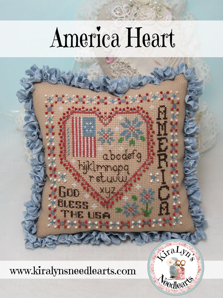 America Heart – KiraLyns Needlearts
