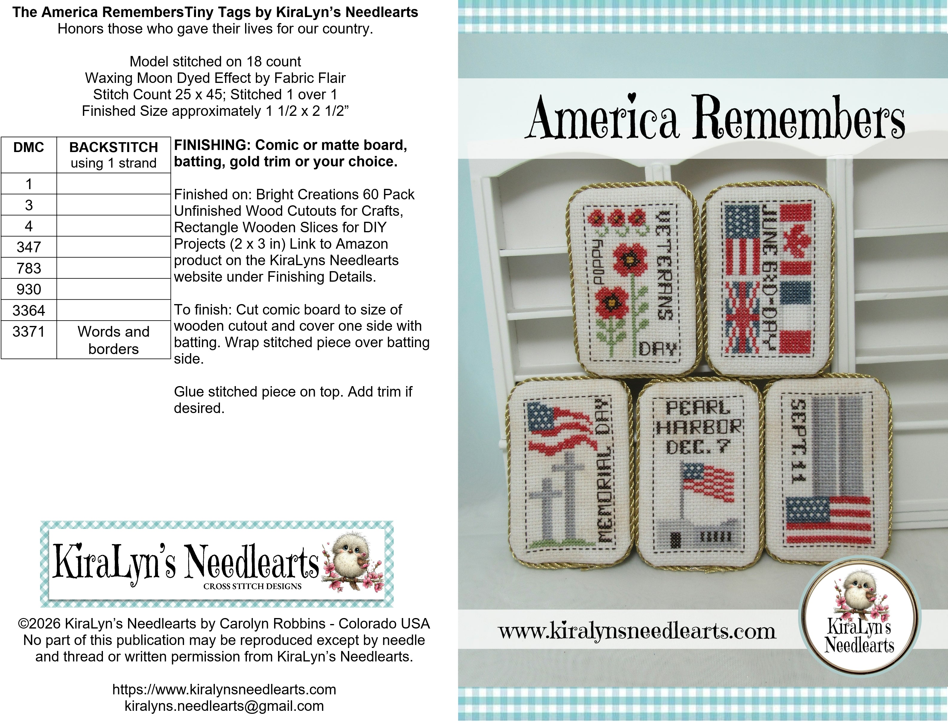America Remembers Tiny Tags