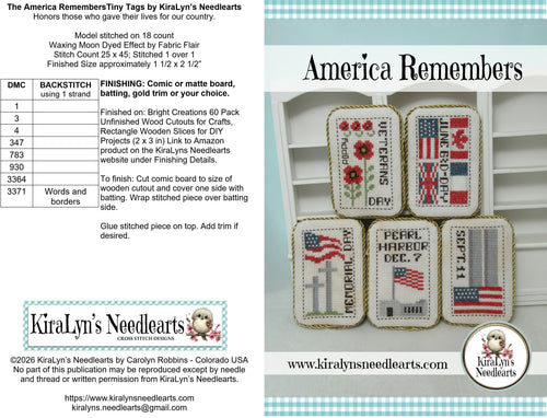 America Remembers Tiny Tags