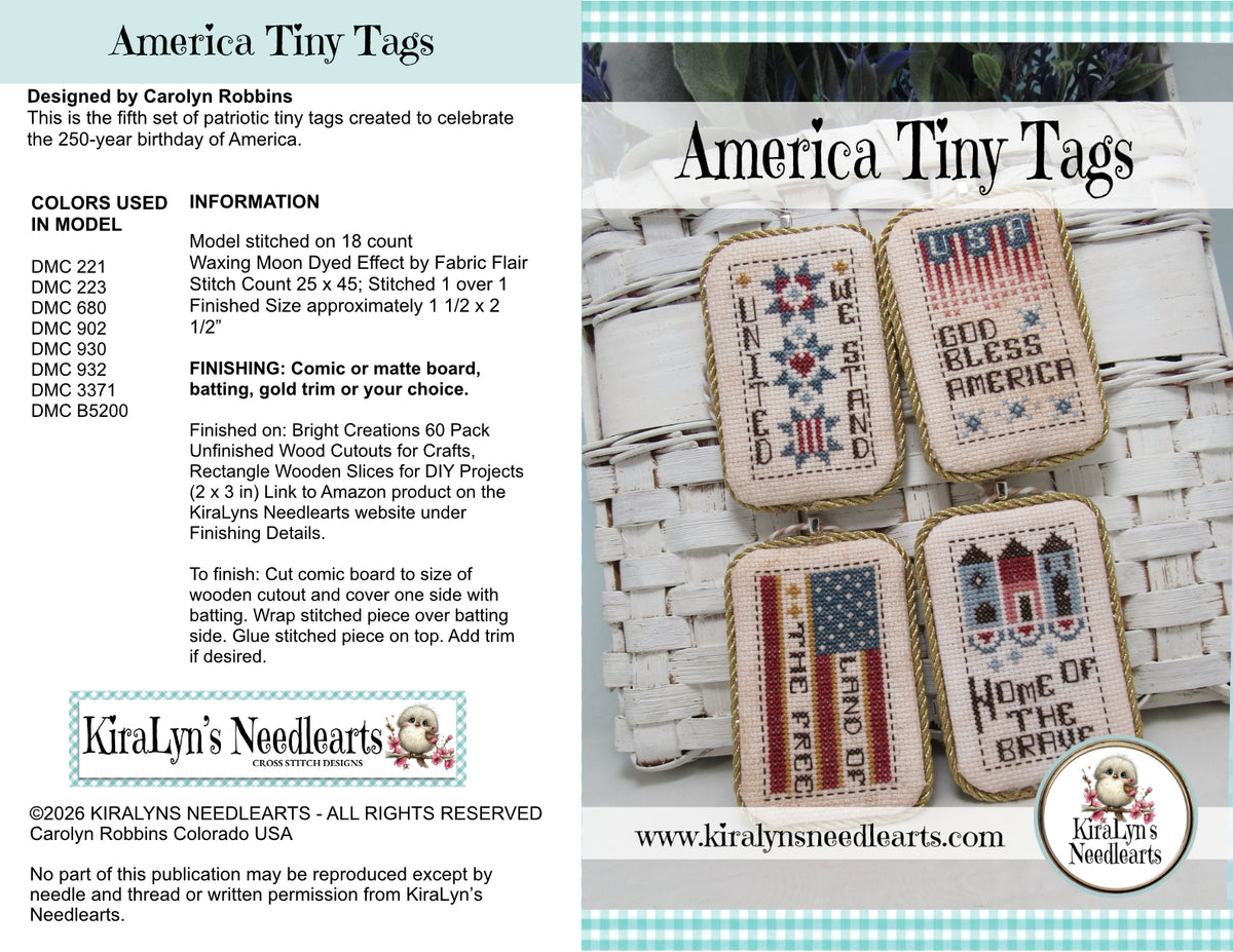 America Tiny Tags