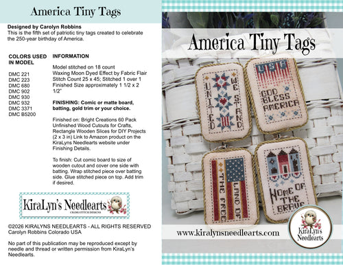 America Tiny Tags