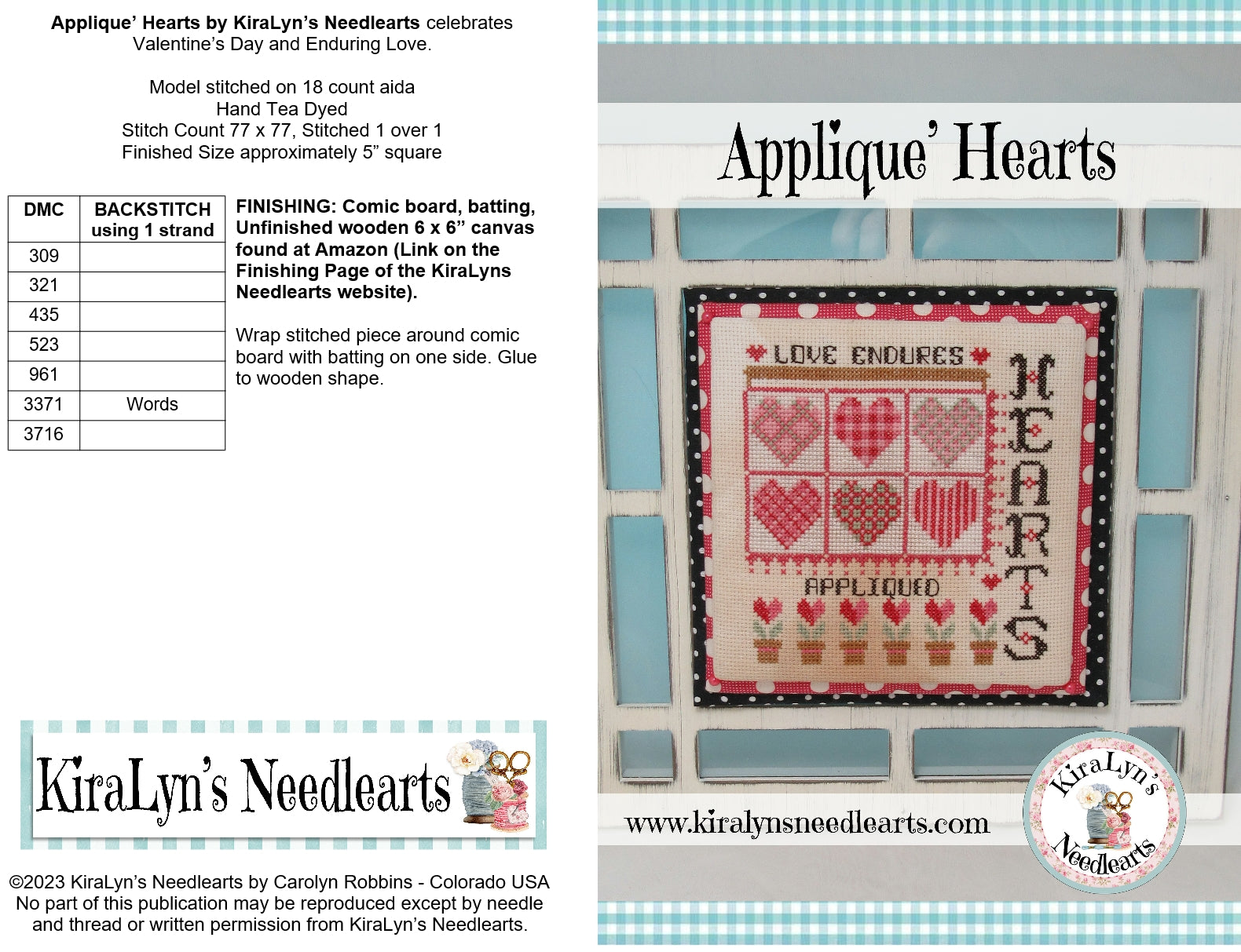 Appliqued Hearts