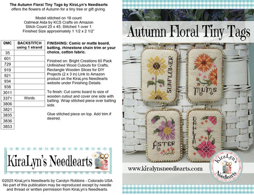 Autumn Floral Tiny Tags
