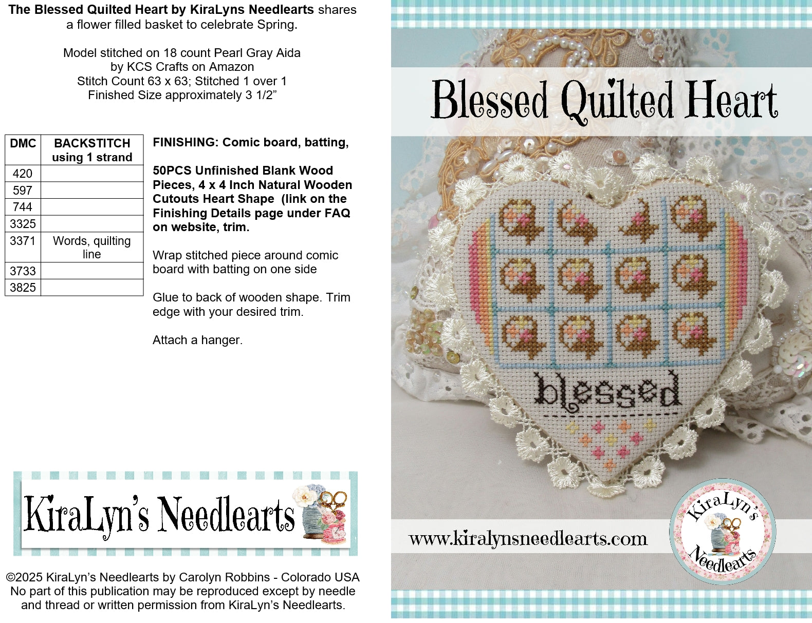 Blessed Quilted Heart