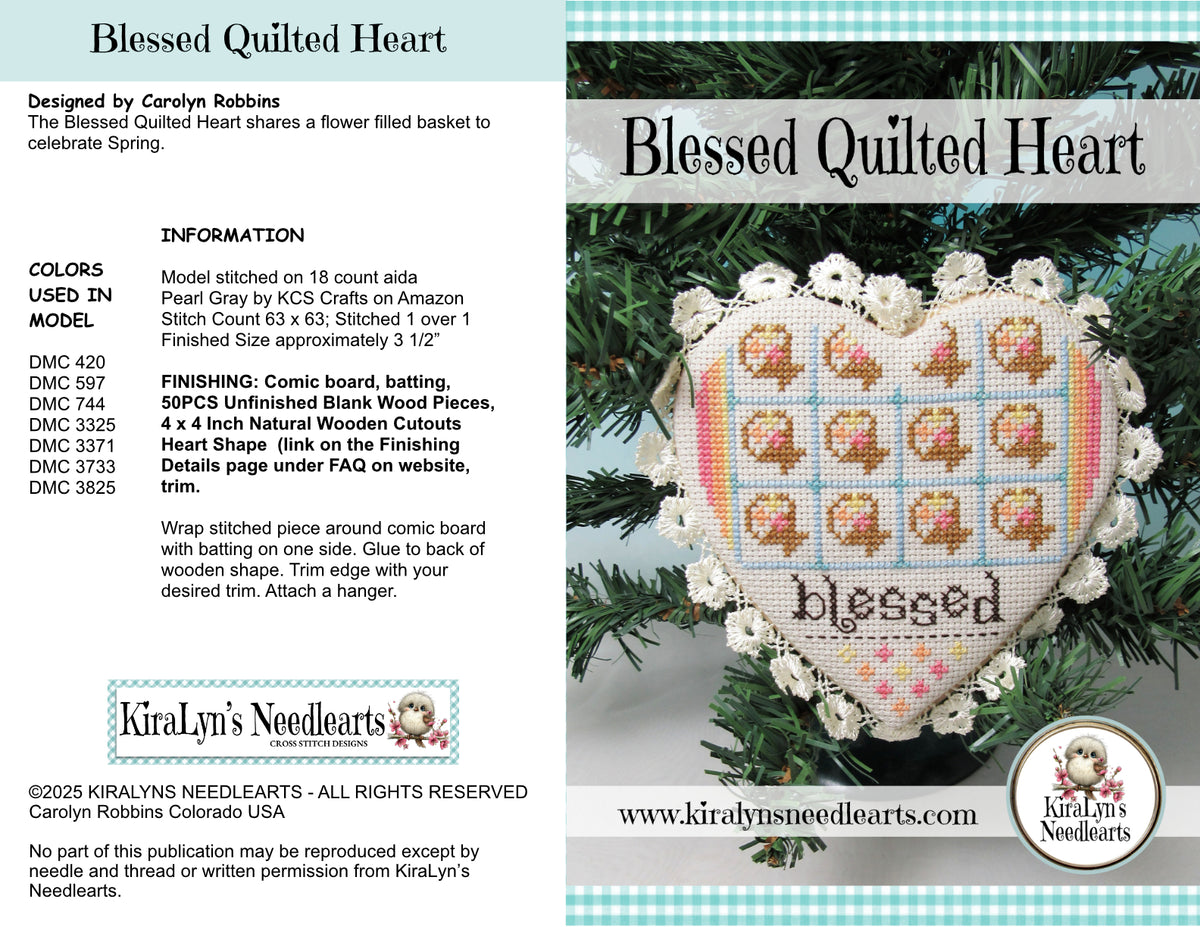 Blessed Quilted Heart