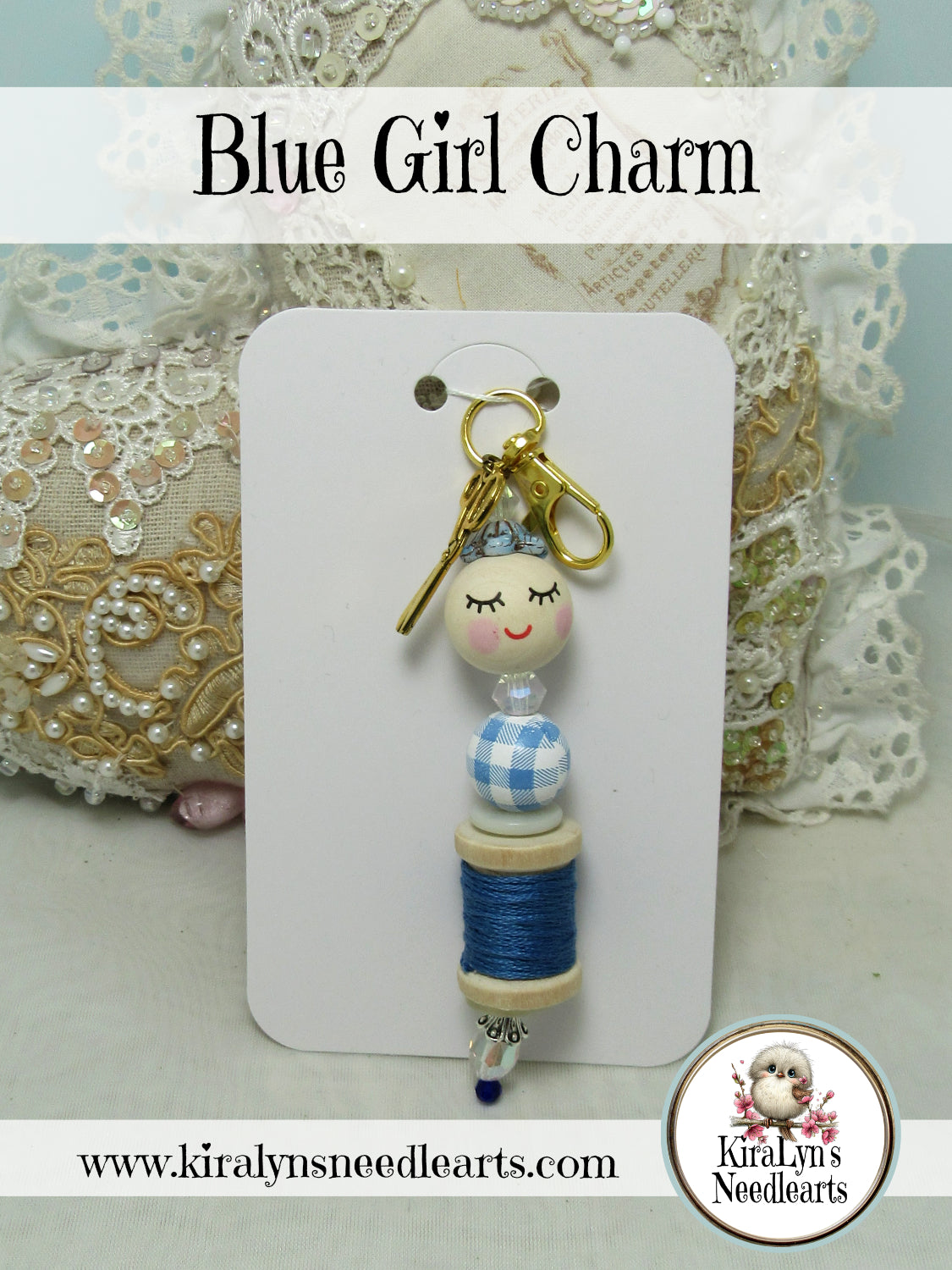 Blue Girl Charm