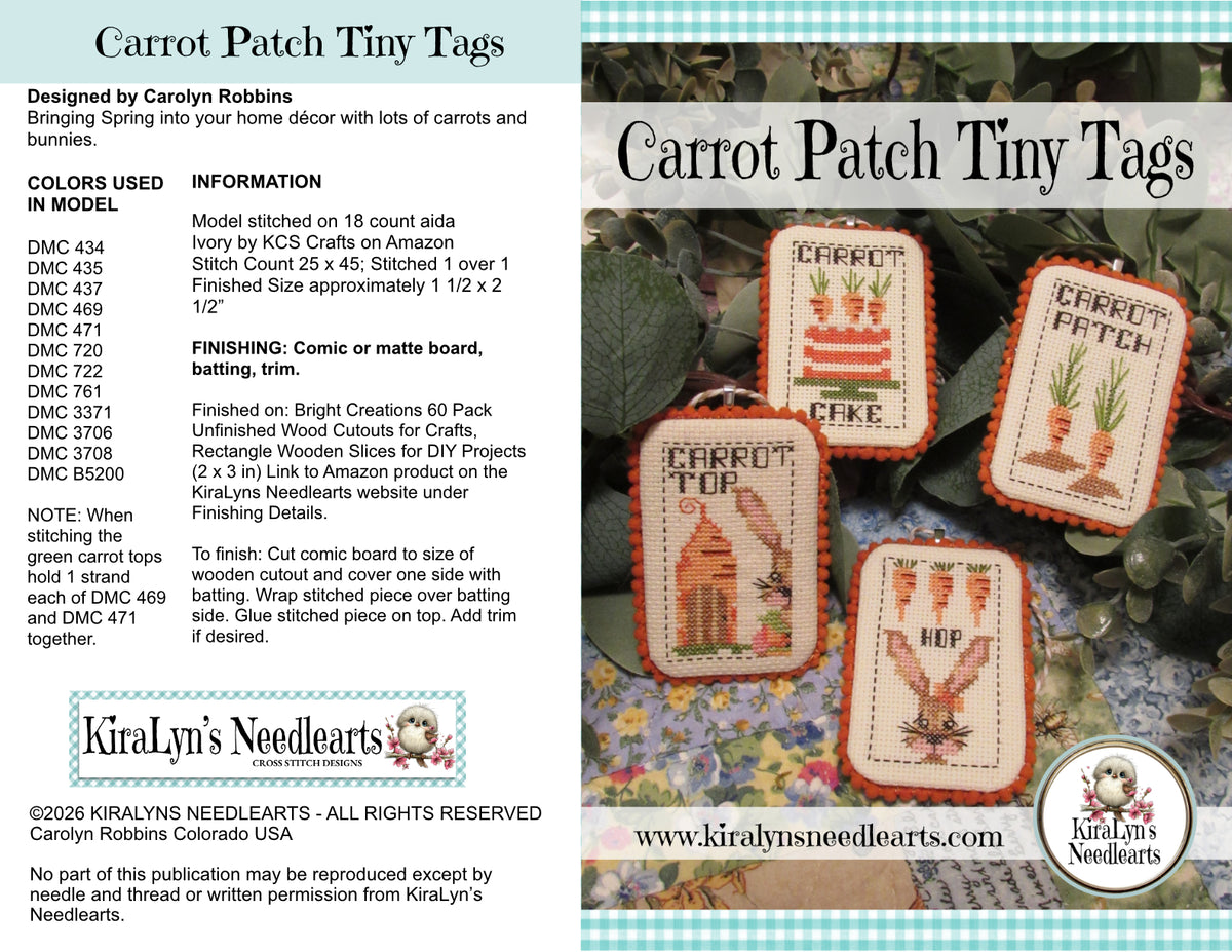 Carrot Patch Tiny Tags