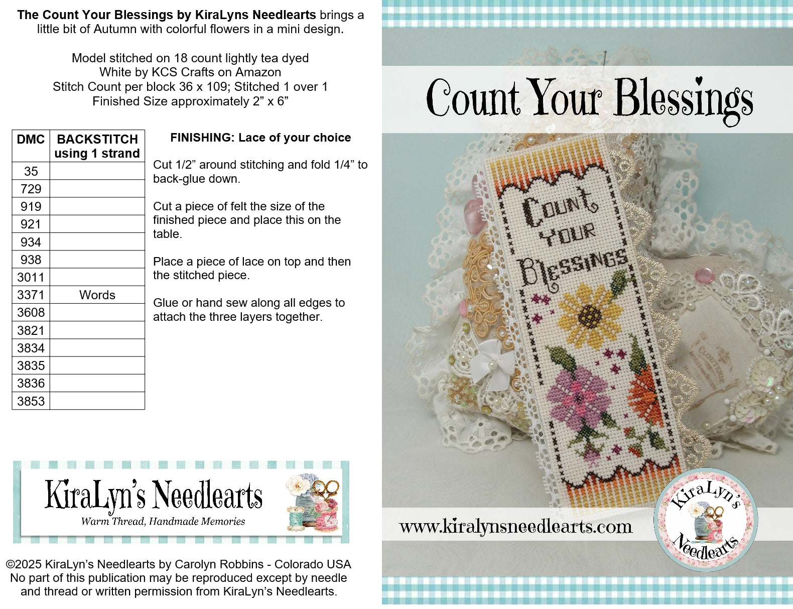 Count your Blessings Bookmark