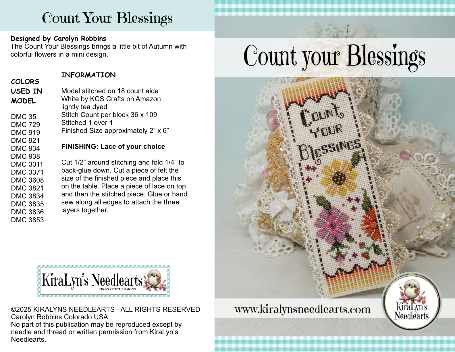 Count your Blessings Bookmark