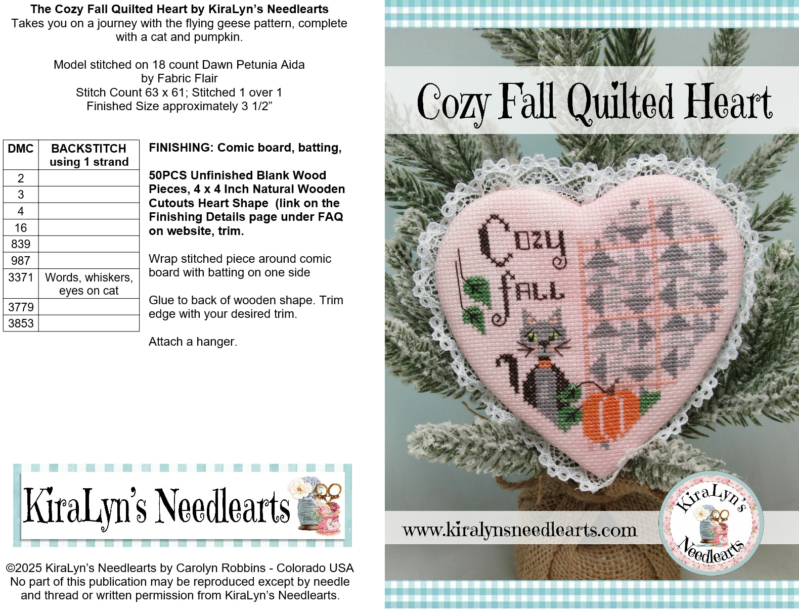 Cozy Fall Quilted Heart