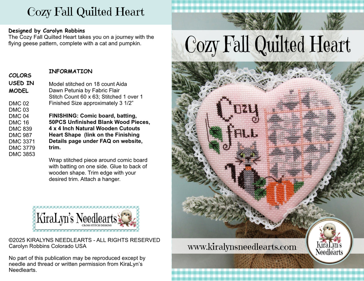 Cozy Fall Quilted Heart