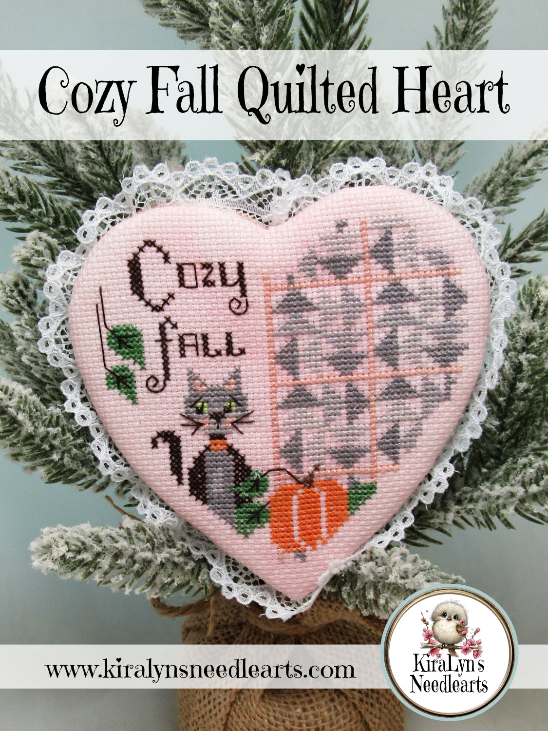 Cozy Fall Quilted Heart
