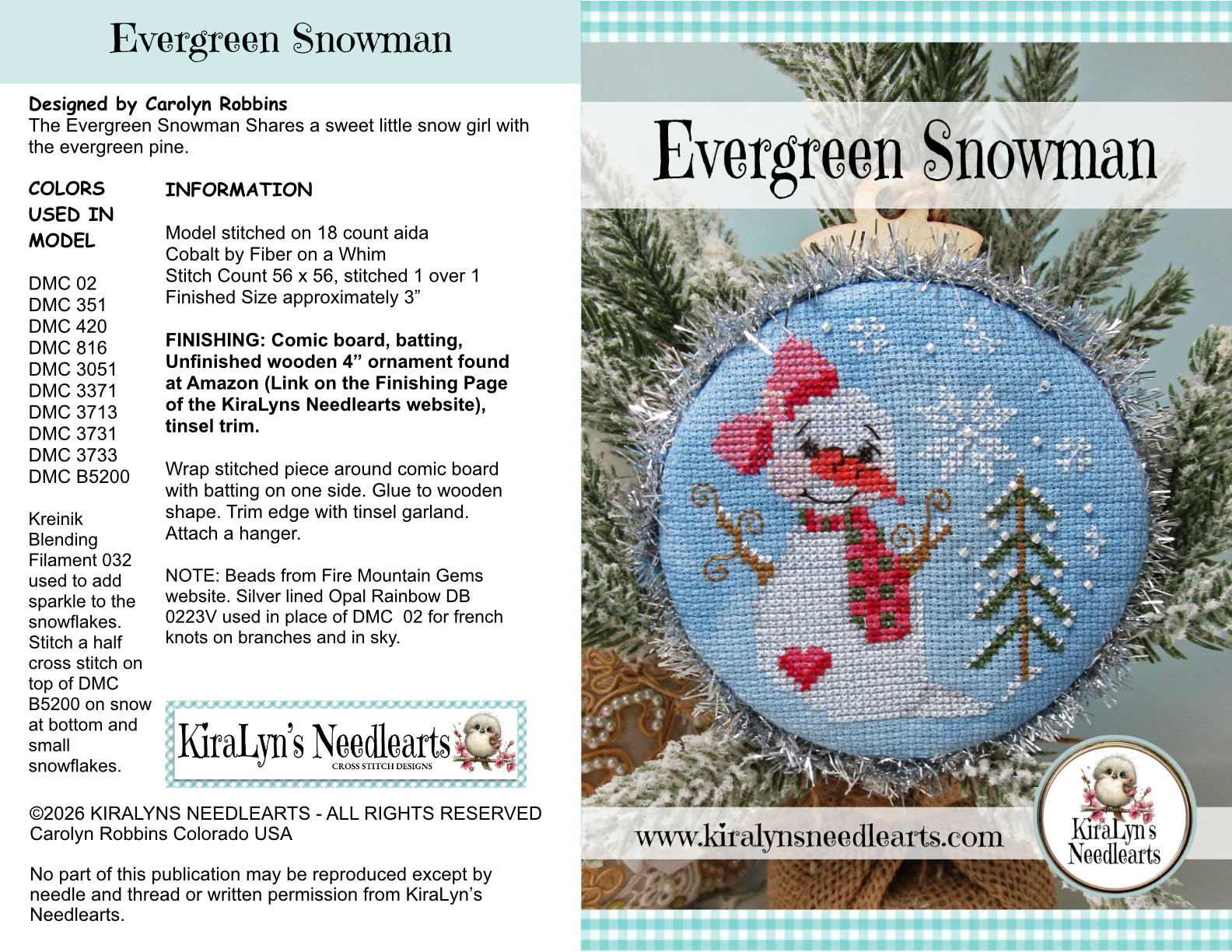 Evergreen Snowman