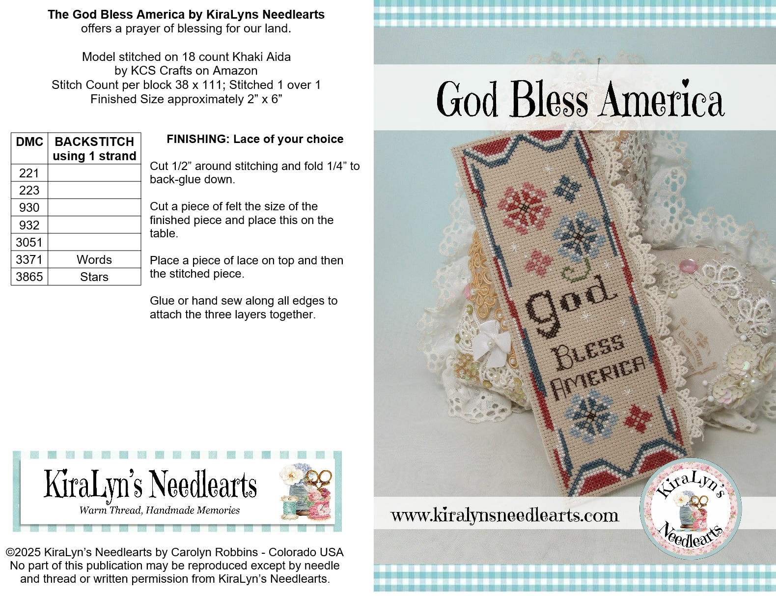 God Bless America Bookmark