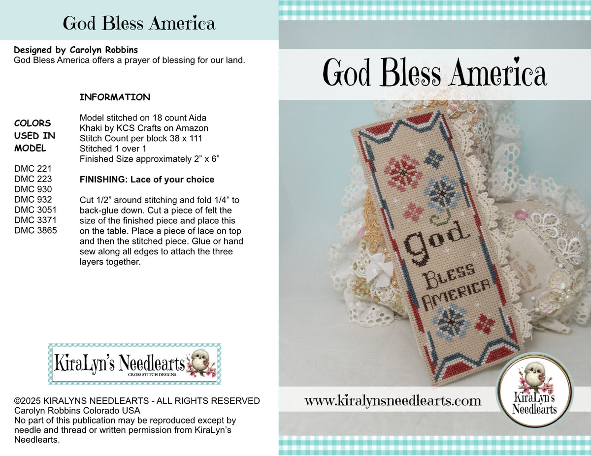 God Bless America Bookmark