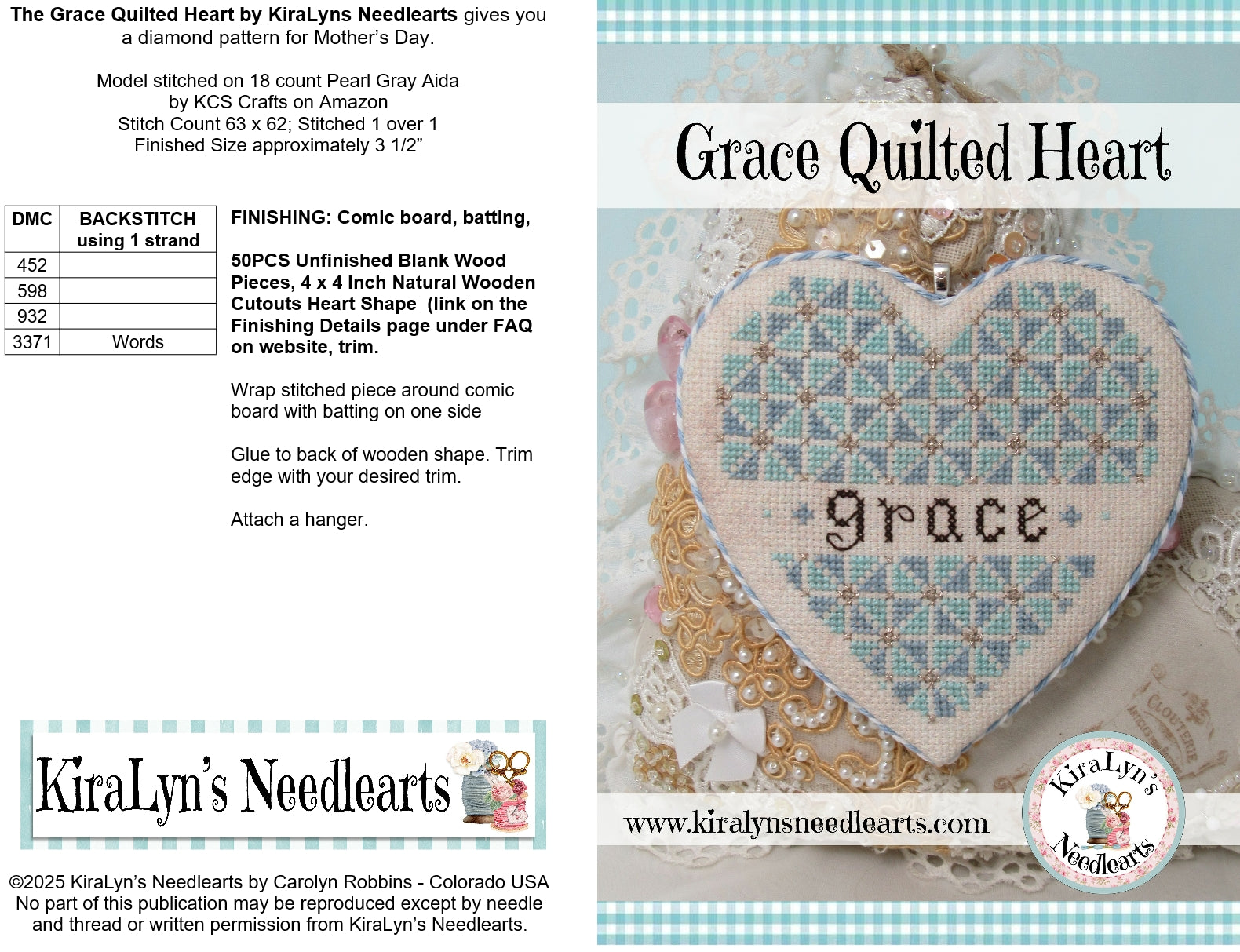 Grace Quilted Heart