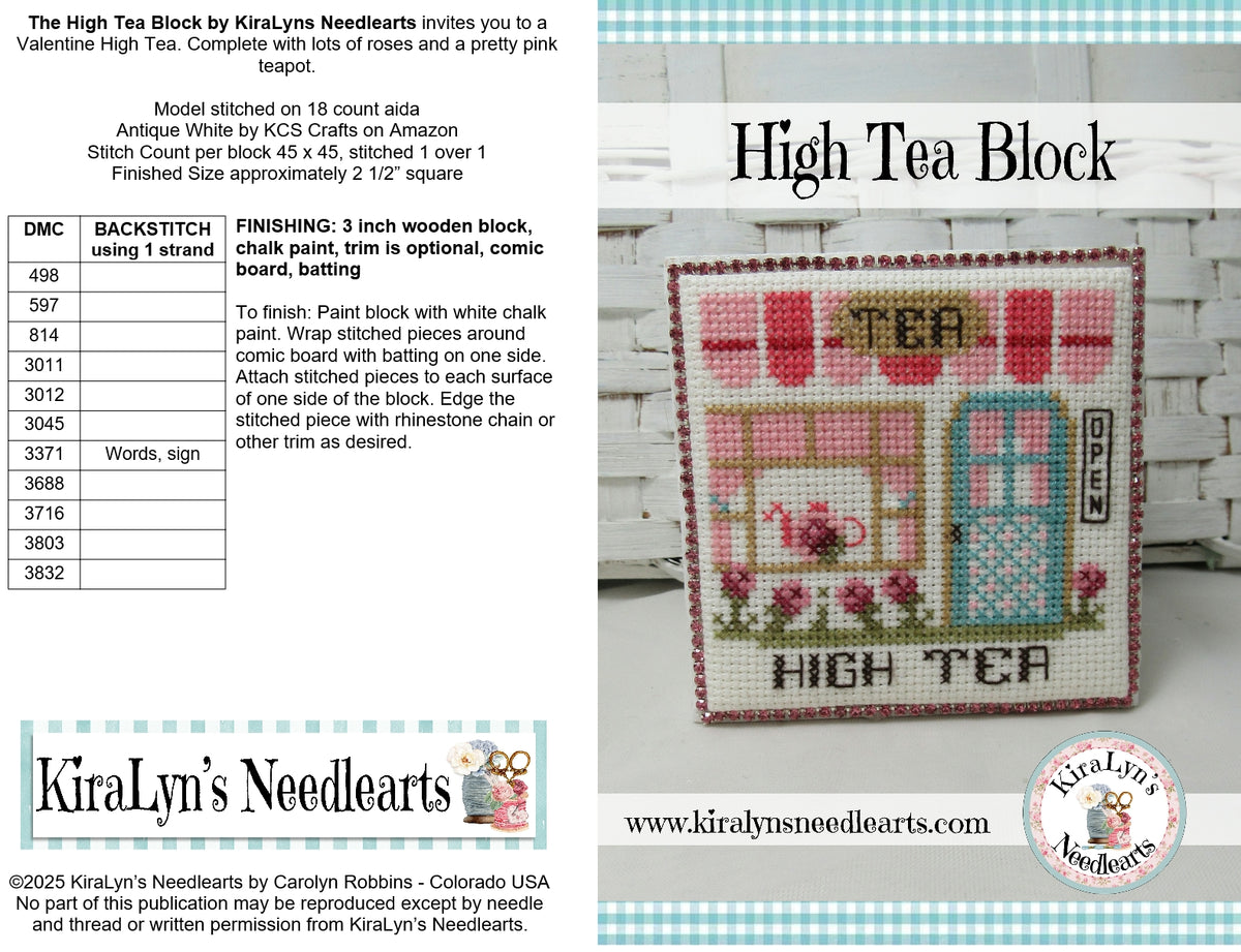 How Tea Blocks High Tea Block – KiraLyns Needlearts