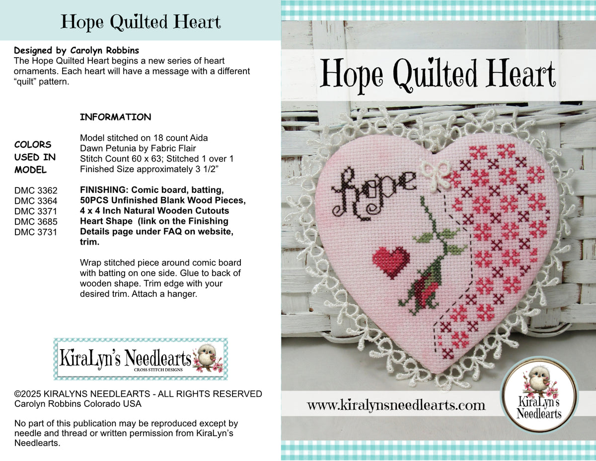 Hope Quilted Heart