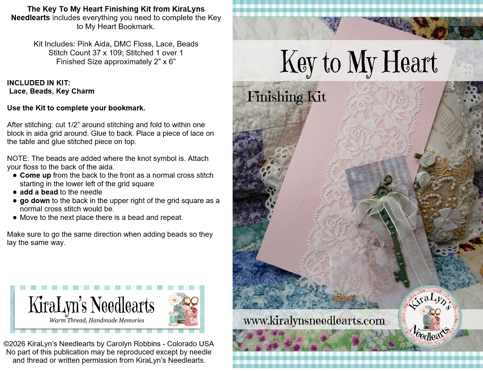 Key to my Heart Finishing Kit