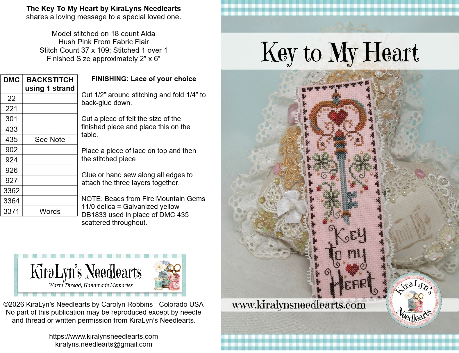 Key to my Heart Bookmark