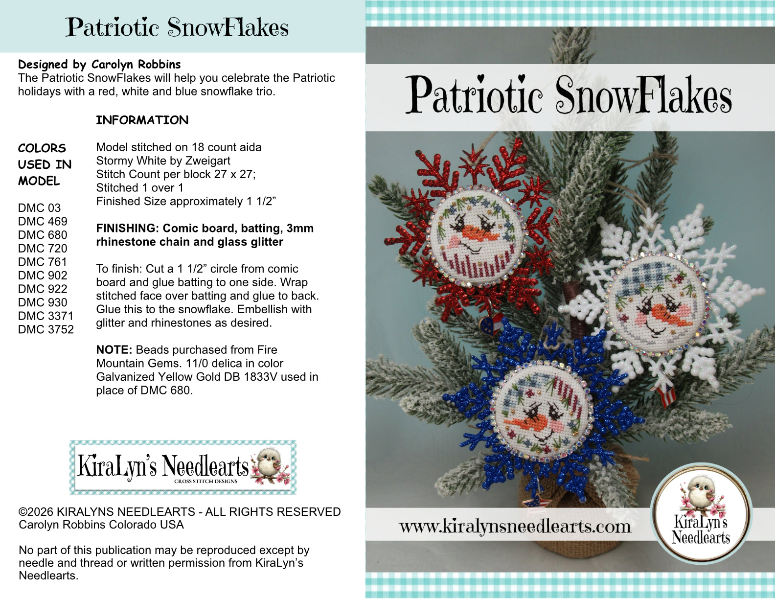 Patriotic SnowFlakes