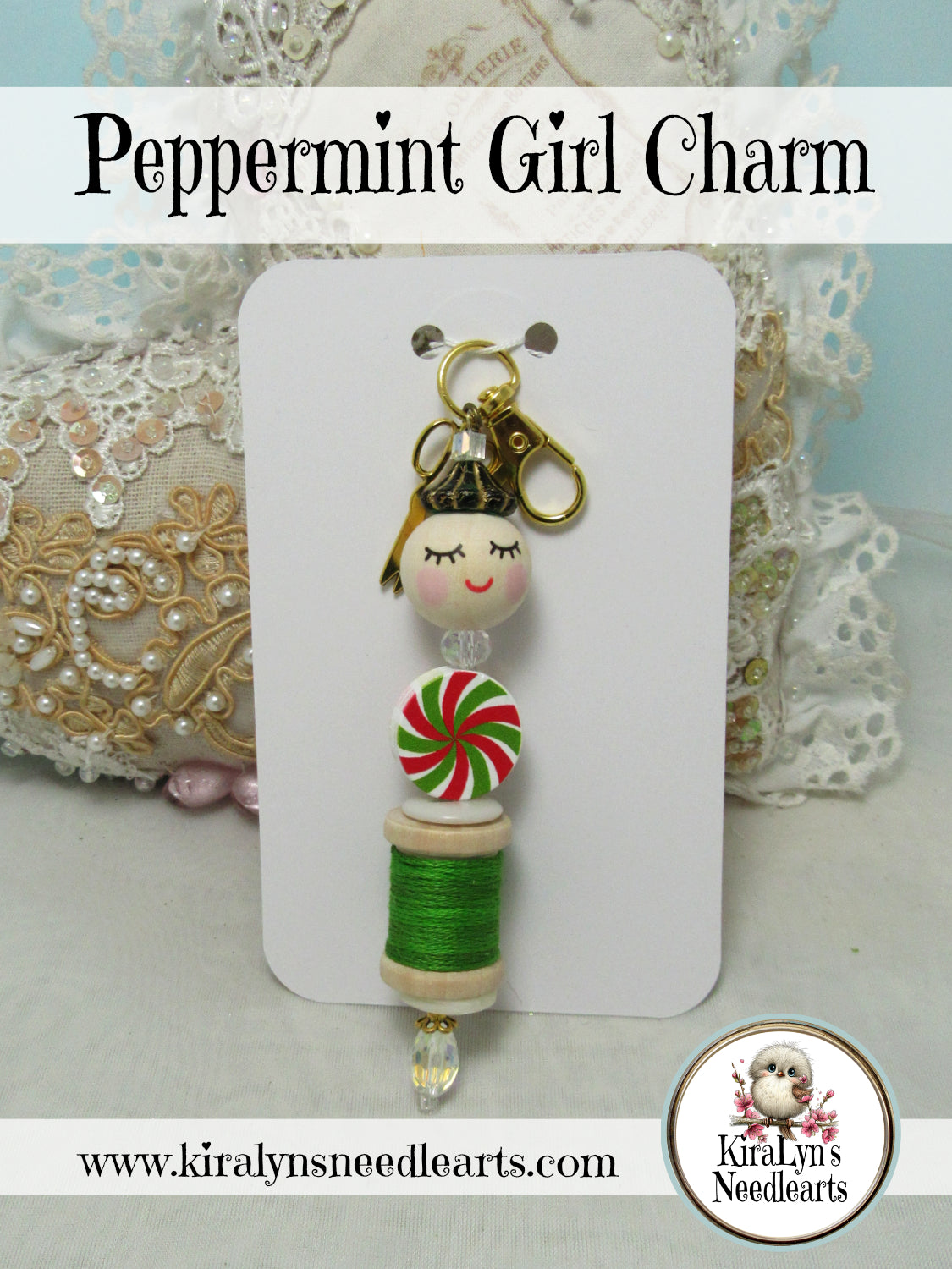 Peppermint Girl Charm