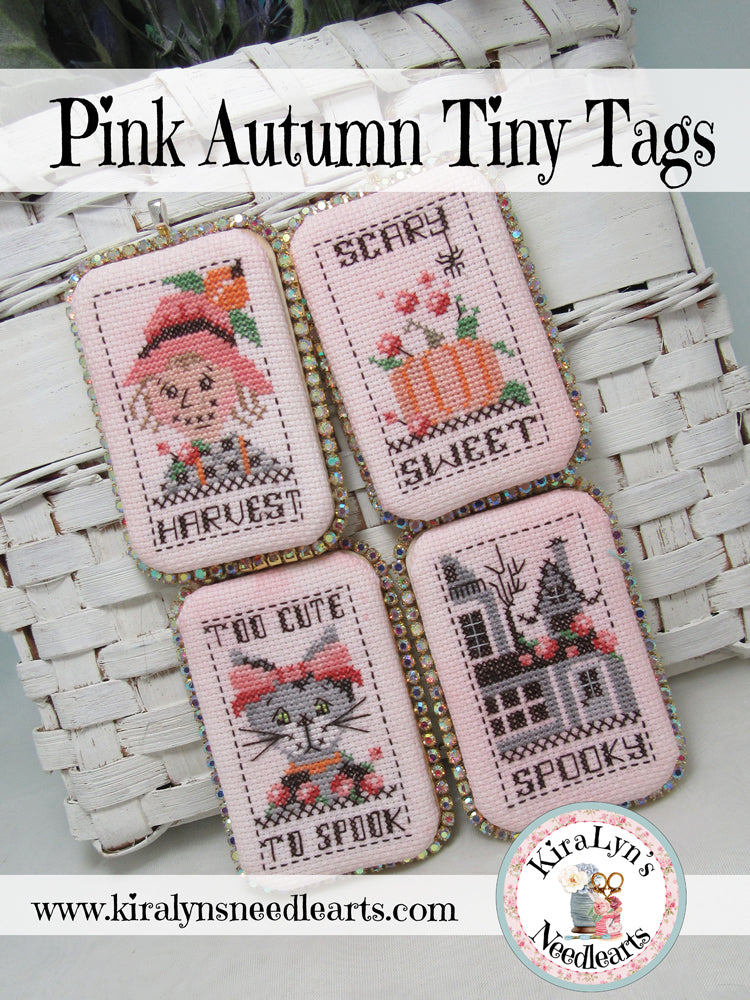 Pink Autumn Tiny Tags