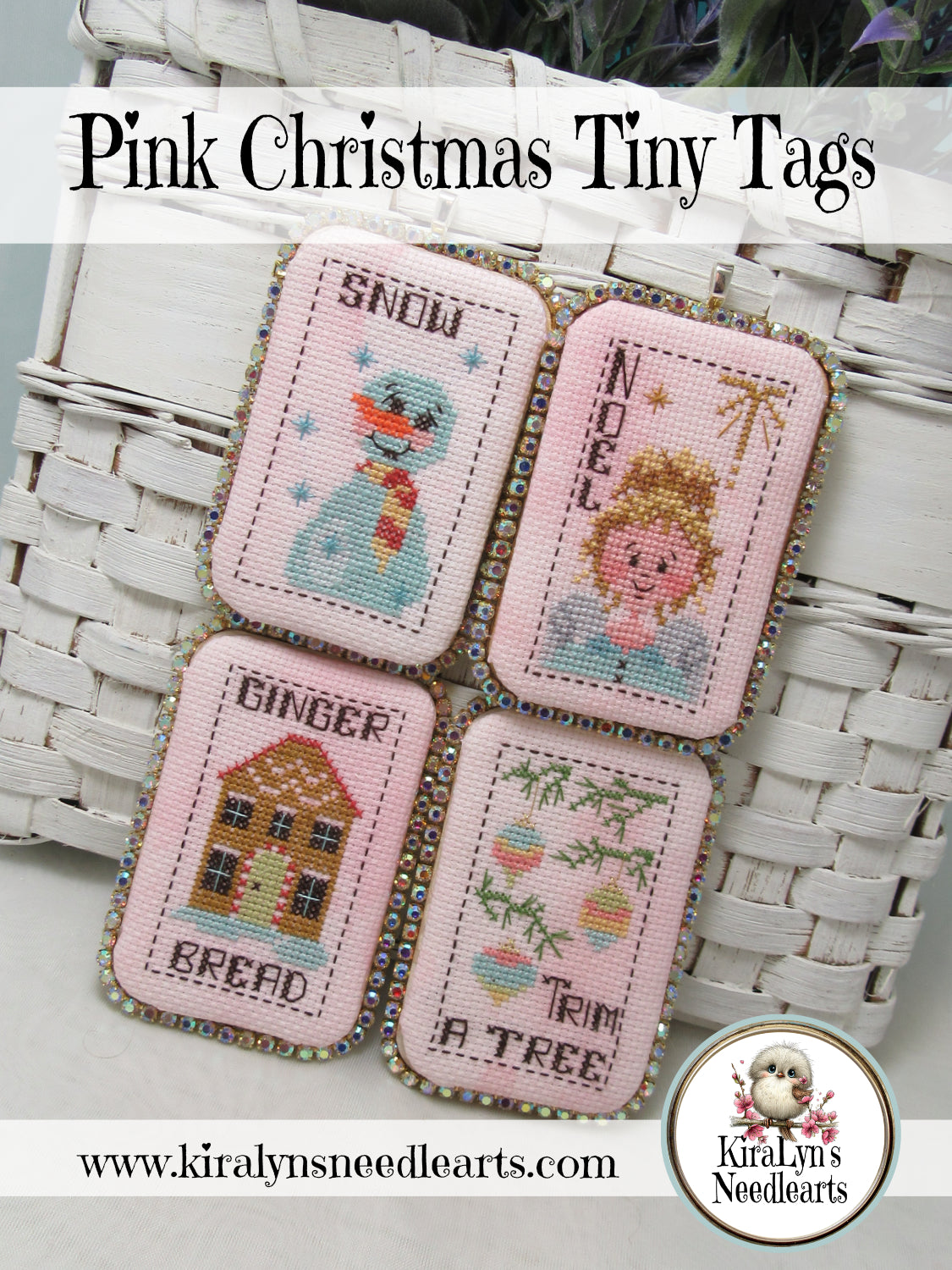 Pink Christmas Tiny Tags