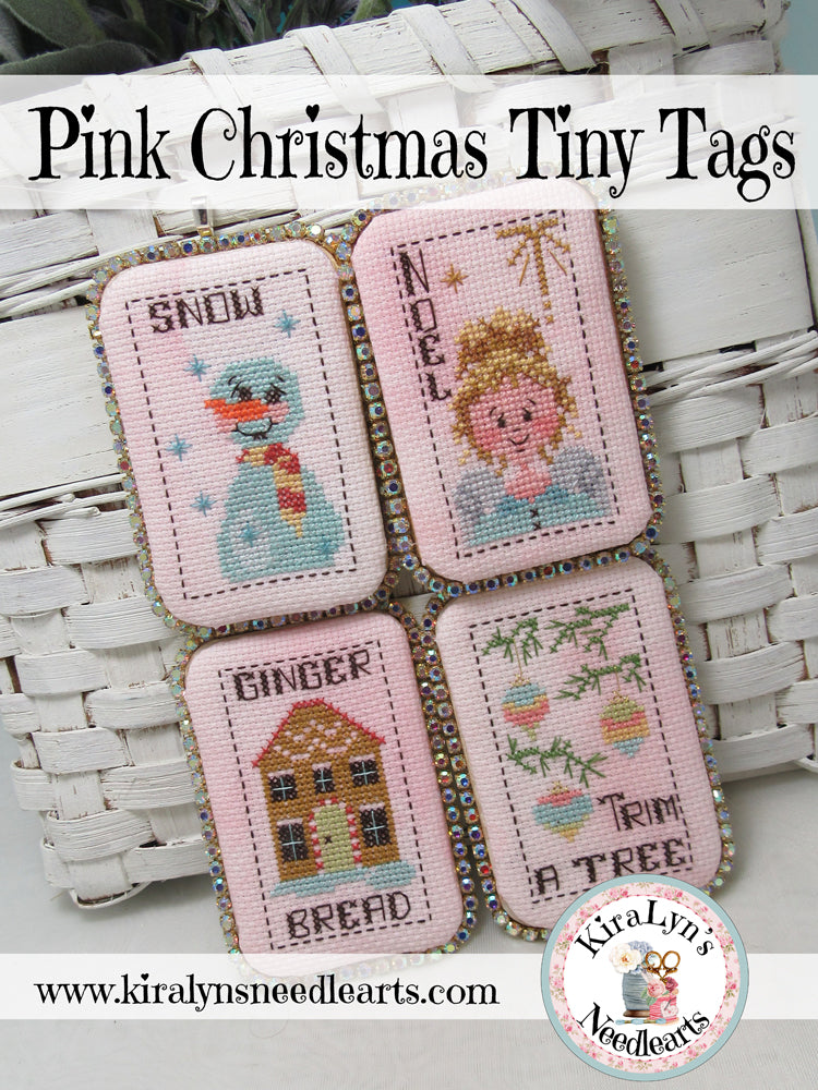 Pink Christmas Tiny Tags
