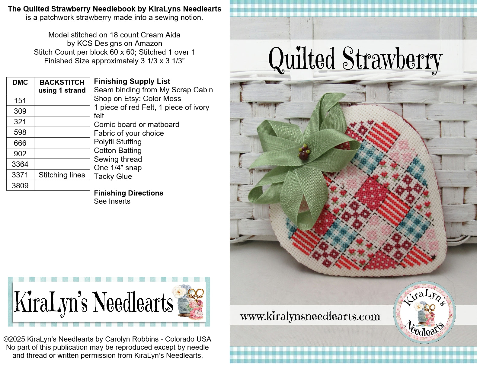 Quilted Strawberry Needlebook