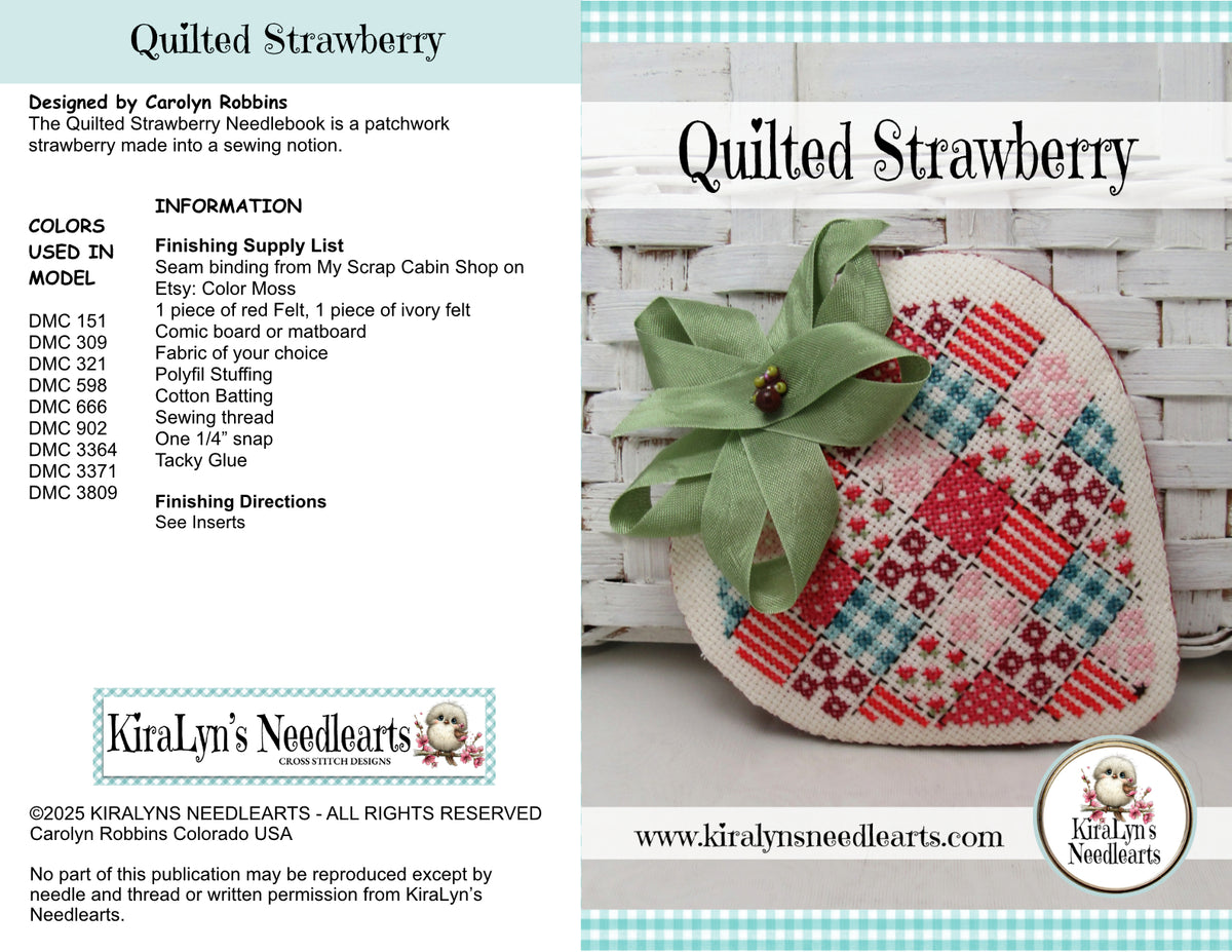 Quilted Strawberry Needlebook