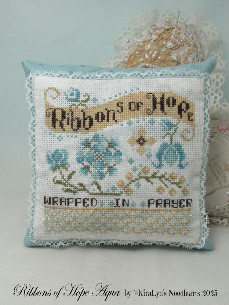 Ribbons of Hope Aqua