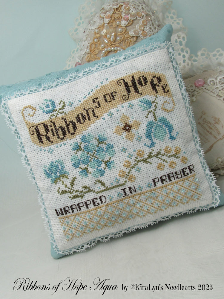 Ribbons of Hope Aqua