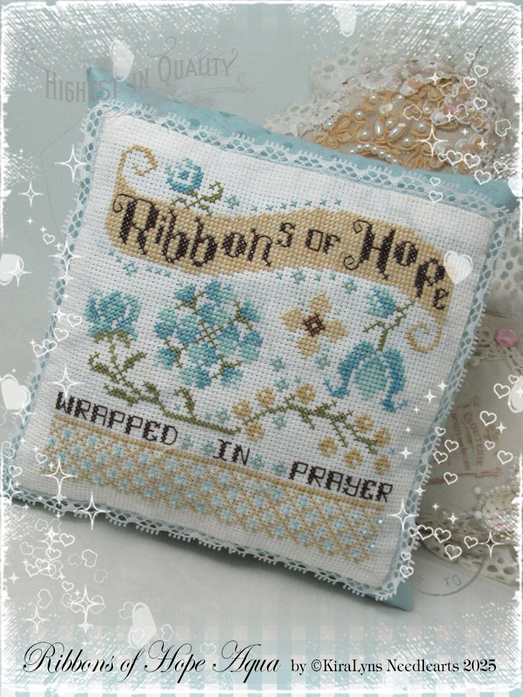 Ribbons of Hope Aqua