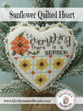 Sunflower Quilted Heart